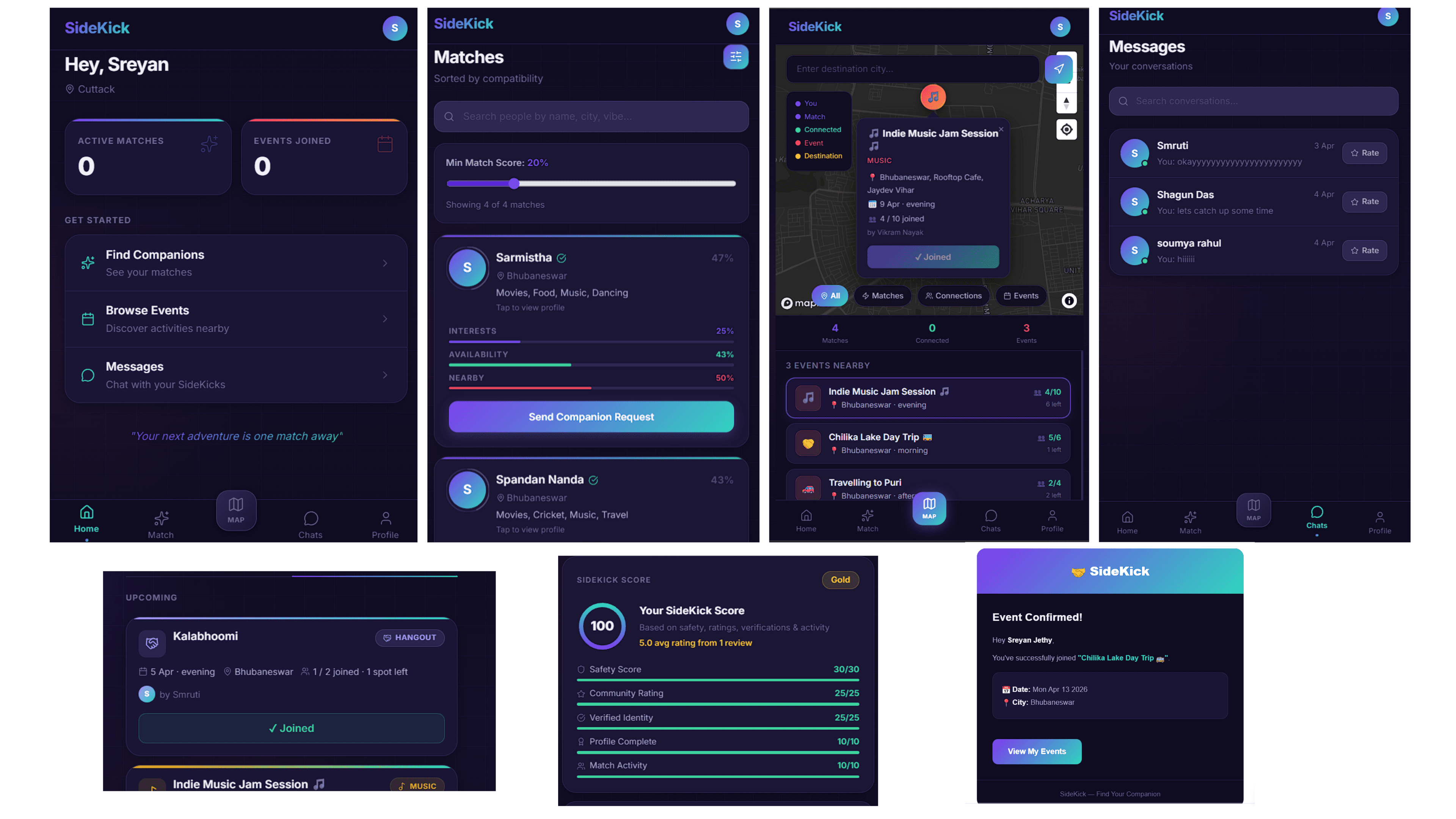 SideKick — Smart Companion Discovery Platform